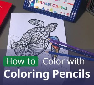 How to color with coloring pencils